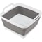 Wakeman Collapsible Wash Basin - 9L Portable Sink with Drain for Camping by Wakeman Gray 75-CMP1158 - alternate 1